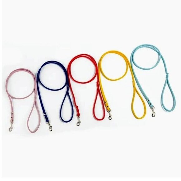 Xander Rey Light Blue Leather Dog Leash Gift Packaged - Picture 3 of 9